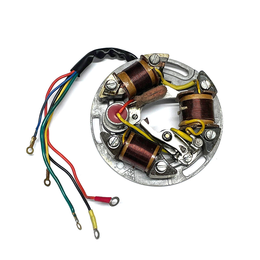 VINTAGE VESPA STATOR PLATE VNA VLA VNB VBB VLB VNC (5 WIRE 6V AC) (056747 071473 133503)