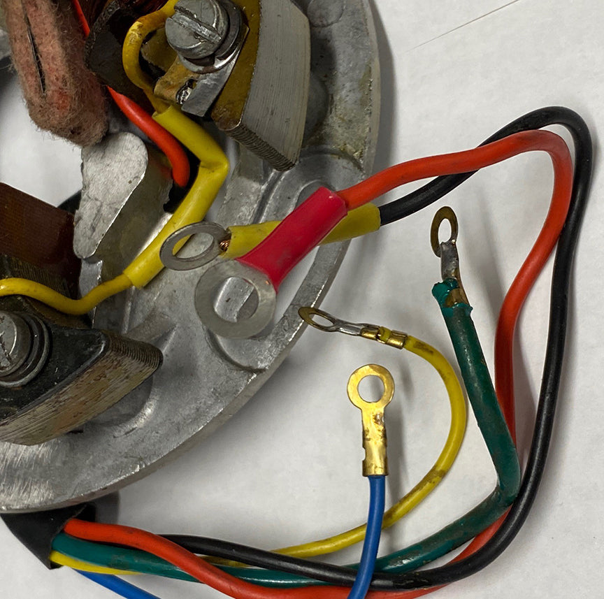 VINTAGE VESPA STATOR PLATE VNA VLA VNB VBB VLB VNC (5 WIRE 6V AC) (056747 071473 133503)
