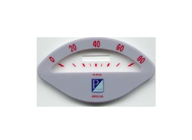 SPEEDOMETER FACEPLATE 80MPH SINGLE WINDOW - GS160 **LARGER TYPE FOR STEEL HOUSING**
