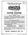 PARTS BOOK ALLSTATE 788.102-4 (1952-1955)
