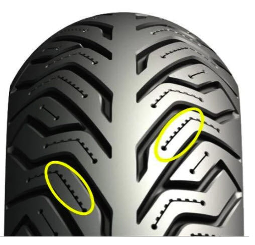 110/70 x 11 Michelin City Grip 2 Front Tire LX PRIMAVERA 2015-2018