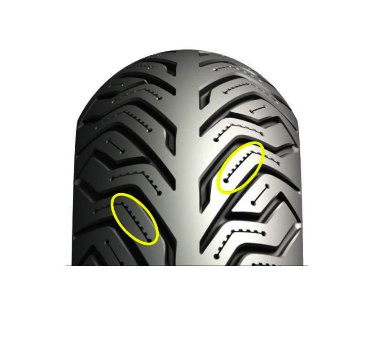 110/70x13 Michelin City Grip 2 Tire (2015- MP3 500 FRONT CM319101)