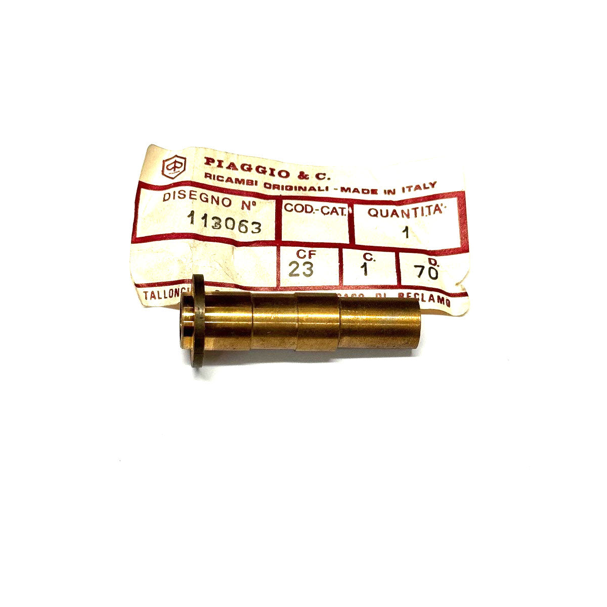 OIL PUMP GEAR BRASS BUSHING 1970'S VESPA 150 200cc (OIL INJECTION MODELS USA)