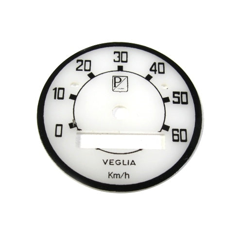 FACEPLATE 60KMH VESPA 90 V9A **SMALL ROUND**