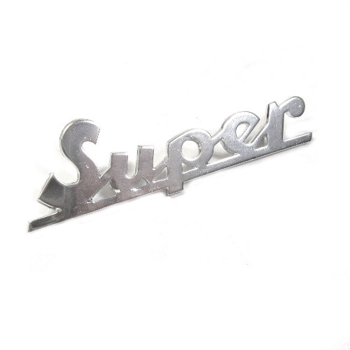 "SUPER" BADGE/EMBLEM FOR VESPA 150 SUPER LEGSHIELD (150497)