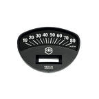 80MPH SPEEDO FACEPLATE FOR RALLY-BLACK