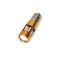 **YELLOW** 10W EQUIVALENT LED BULB (SMALL BA9S BASE not offset; need to be wedged in place)  For use in Primavera/Sprint Signals