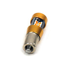 **YELLOW** 10W EQUIVALENT LED BULB (SMALL BA9S BASE not offset; need to be wedged in place)  For use in Primavera/Sprint Signals