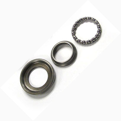 LOWER FORK STEERING BEARING KIT 1/4" BALL BEARINGS 4-PIECE SET W/DUST SHIELD 1965 & Newer  (002139)