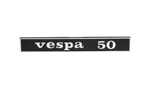Vespa 50 Rear Badge (name plate) V5A