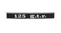 REAR BADGE (EMBLEM) "125 G.T.R."