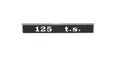 REAR BADGE (EMBLEM) FOR T.S. 125 EURO RALLY 125