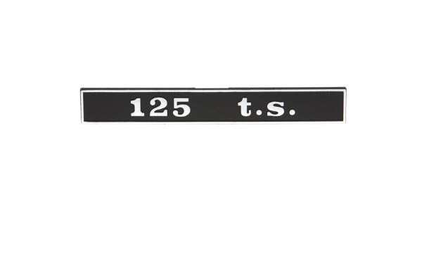 REAR BADGE (EMBLEM) FOR T.S. 125 EURO RALLY 125