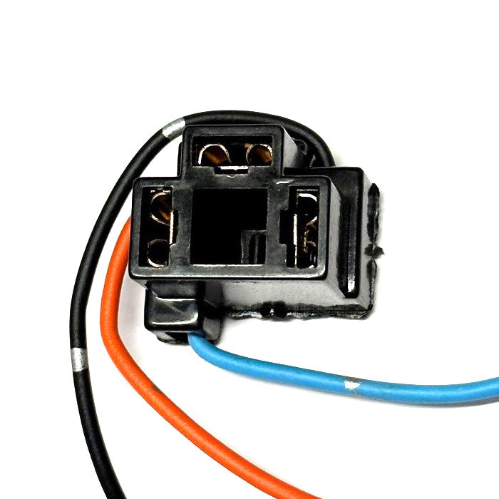 3 Prong Replacement Connector for H4 & HS1 Headlight Bulb (VESPA P200E AND MODERN WITH HALOGEN BULB LX GTS)