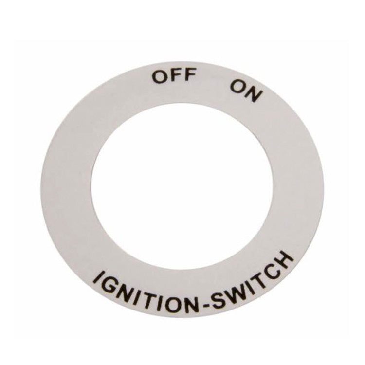 "OFF ON" STICKER FOR IGNITION SWITCH 4 POLE (160743) P125X P200E VSX VNX ET3 1977-1979