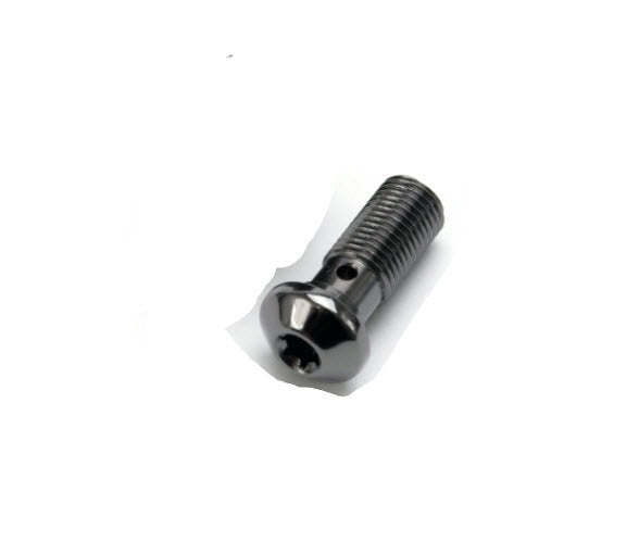 RUSSELL BANJO BOLT TORX T30 HEAD 10X1.25 THREAD BLACK STEEL FINISH (R406043B)