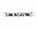 Vespa P125X Cowl Badge