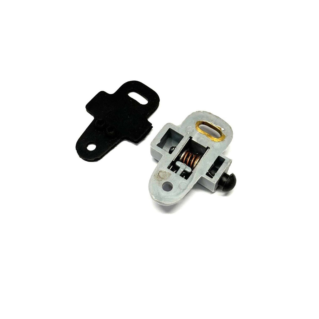 REAR BRAKE SWITCH SMALLER DC TYPE GRAY (DISCONNECTED W/ BUTTON PUSHED) (82775 86322 93722) VINTAGE VESPA