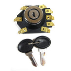 IGNITION SWITCH WITH KEYS 8 POLE CONNECTOR P125X P200E 1980-1981 VSX VNX V9B 100 SPORT