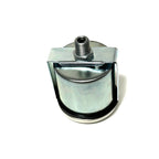 WHITE FACE ROUND 120KM/H SPEEDO SMALL FRAME V5A V9A 1964 (METAL NO PIAGGIO LOGO)