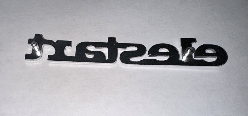 "ELESTART" BADGE VESPA 50 SPECIAL & PK50 ELECTRIC START (196459)