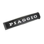Piaggio Sticker Black W/Silver Writing For Back Of Seat PLATE