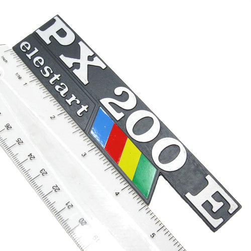 Vespa PX200E ELESTART  Metal Cowl Badge Emblem 1984-1997