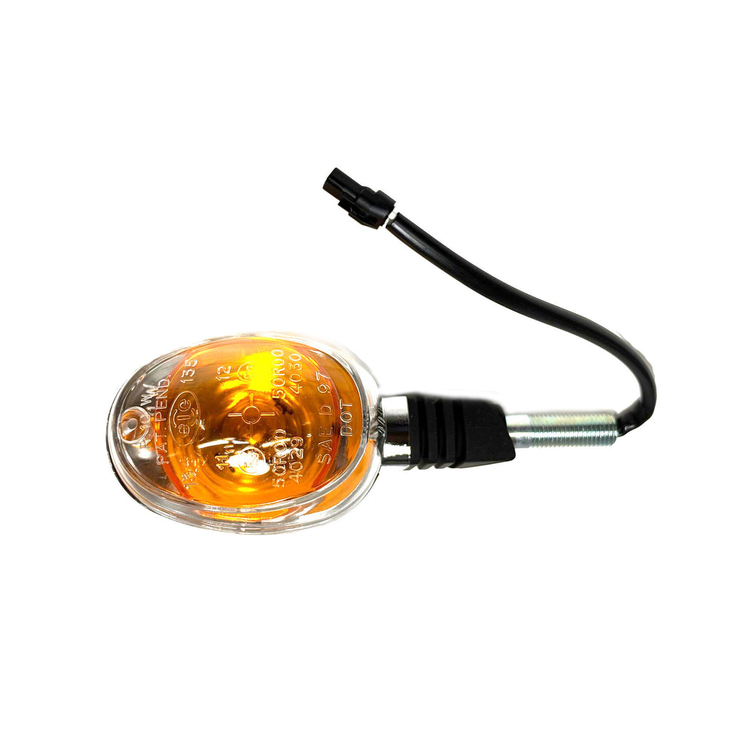 CHROME REAR LH LEFT TURN SIGNAL LAMP POD VESPA 946 (DOT)