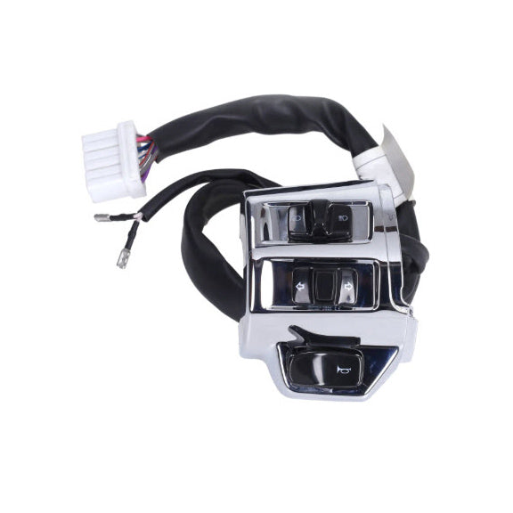 CHROME HORN/TURN/HEADLIGHT LEFT (LH) TURN SIGNAL SWITCH ASSEMBLY PRIMAVERA/SPRINT 150 2027-