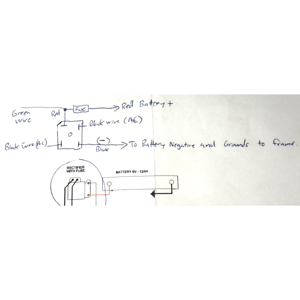 1PHASE 600V 15 AMP DIODE BRIDGE RECTIFIER (SPLICE IN) IDEAL FOR MOST LARGE USA DC HORNS TO RUN ON AC RALLY/SPRINT/SUPER/SMALL FRAME