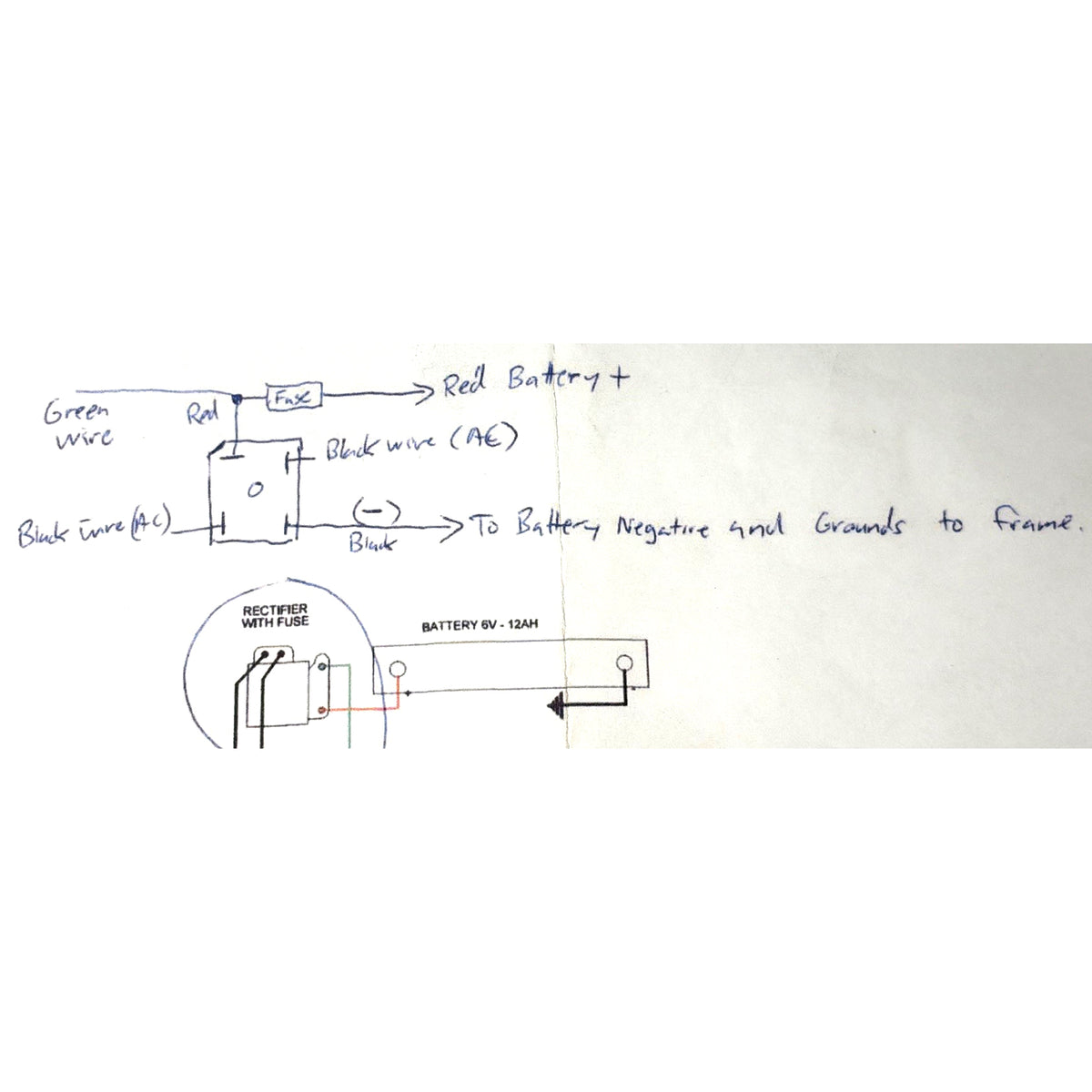 1PHASE 600V 15 AMP DIODE BRIDGE RECTIFIER (SPLICE IN) IDEAL FOR MOST LARGE USA DC HORNS TO RUN ON AC RALLY/SPRINT/SUPER/SMALL FRAME