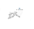 REAR SWING ARM & MUFFLER MOUNT - LIBERTY 150 (1A006764)