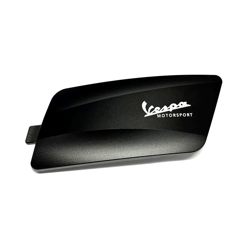 BLACK TRANSMISSION BELT COVER CNC MACHINED ALUMINUM CAP (1A007578) iGET PRIMAVERA SPRINT 150
