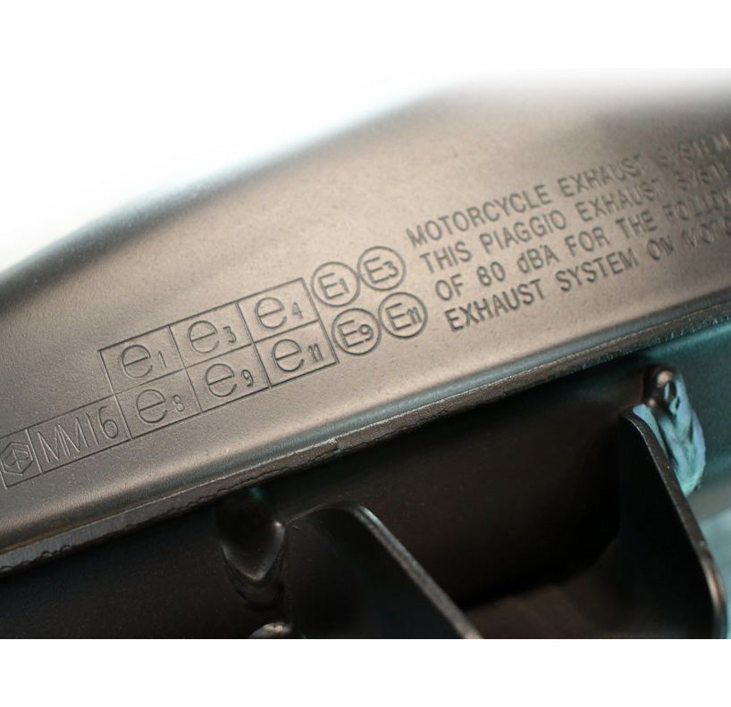 MUFFLER (EXAHUST) WITH HEAD SHIELD AND MANIFOLD VESPA GTS 300 ABS 2015-2019