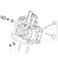 ASSEMBLED CYLINDER HEAD PIAGGIO BV400