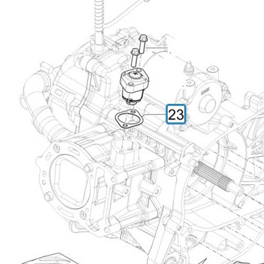 CAM TIMING CHAIN TENSIONER GASKET PIAGGIO BV400 (2021+) AND MP3 530 (2023+) VESPA GTS310 2025+