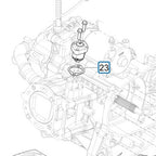 CAM TIMING CHAIN TENSIONER GASKET PIAGGIO BV400 (2021+) AND MP3 530 (2023+) VESPA GTS310 2025+