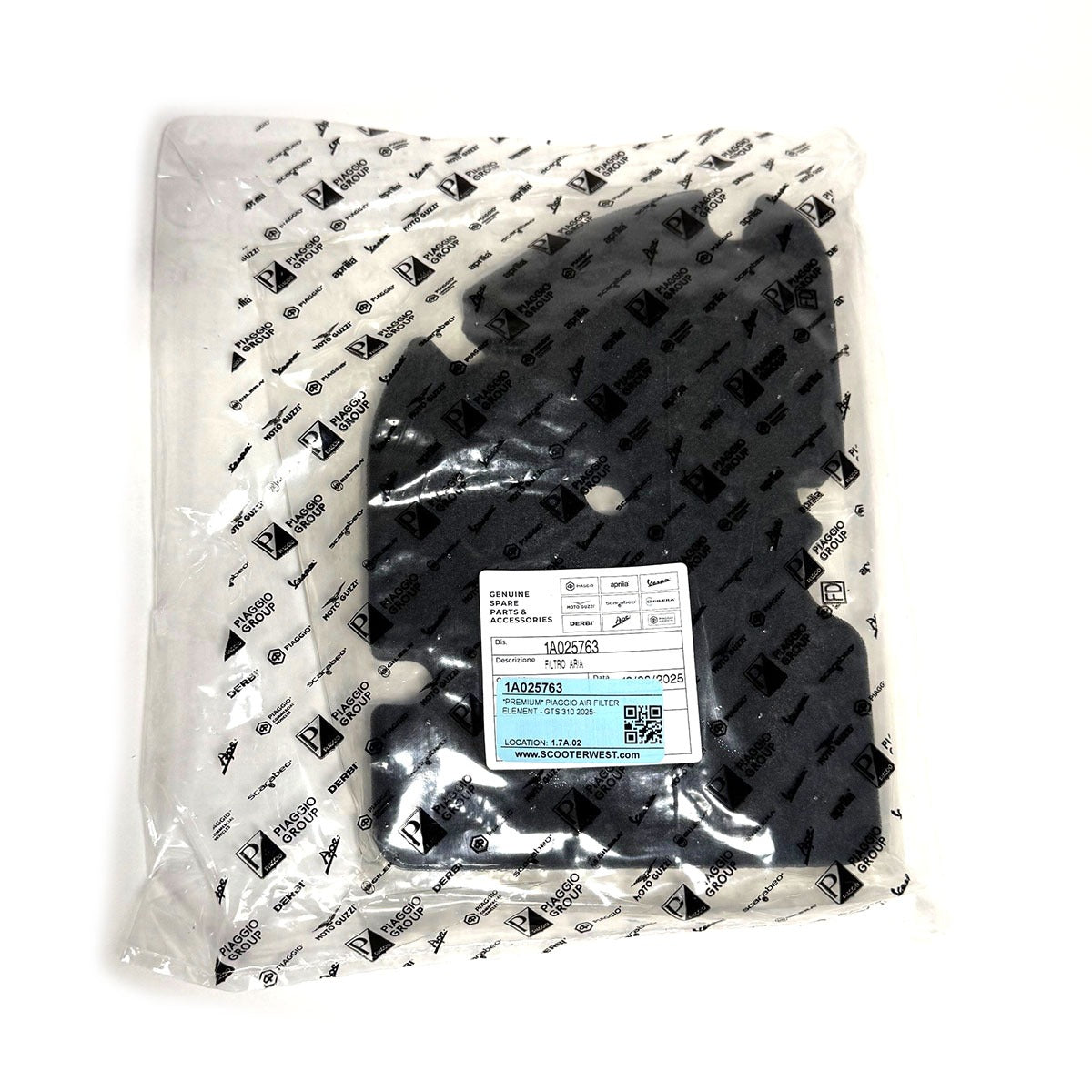 *PREMIUM* PIAGGIO AIR FILTER FOAM ELEMENT *PREMIUM* VESPA GTS310 2025-