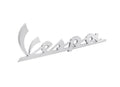 Vespa Chrome Cowl Badge/emblem 4.6 Inches Long (946 Red, Sprint Sport & Primavera Picnic)