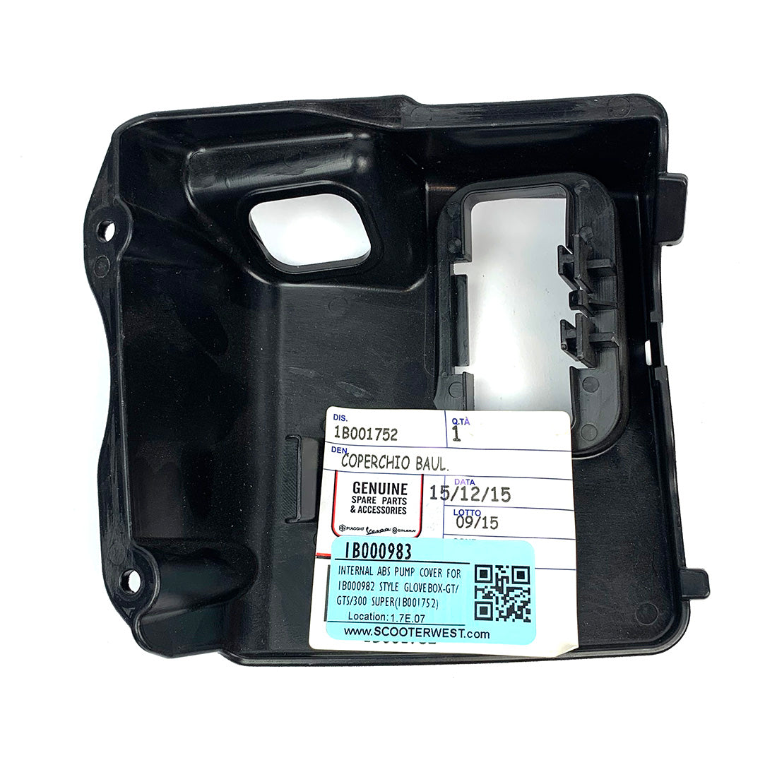 INTERNAL ABS PUMP COVER FOR 1B000982 STYLE GLOVEBOX-GT/GTS/300 SUPER(1B001752)