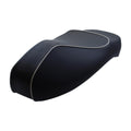 SEAT VESPA SUPER GTS ABS PERFORATED BLACK WITH GRAY PIPING FITS 2015 TO CURRENT (1B001122000C5)