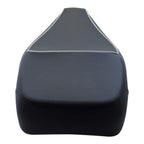 SEAT VESPA SUPER GTS ABS PERFORATED BLACK WITH GRAY PIPING FITS 2015 TO CURRENT (1B001122000C5)