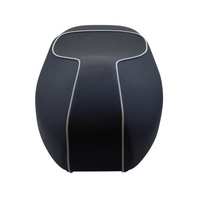 SEAT VESPA SUPER GTS ABS PERFORATED BLACK WITH GRAY PIPING FITS 2015 TO CURRENT (1B001122000C5)