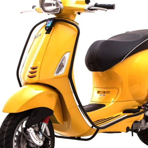 Vespa Black Front Legshield Bars Sprint/Primavera
