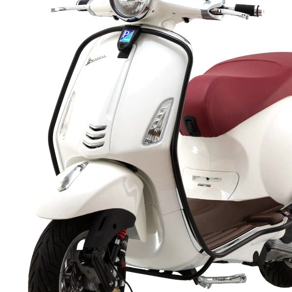 Vespa Black Front Legshield Bars Sprint/Primavera