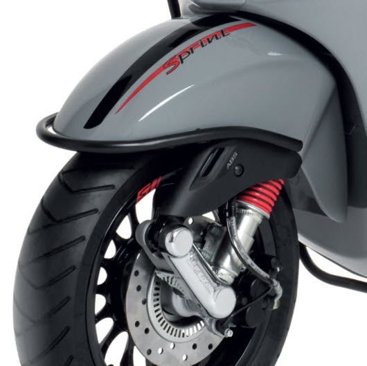 Vespa BLACK Front Fender Guard SPRINT AND Primavera WITH 12" WHEELS (1B001282)