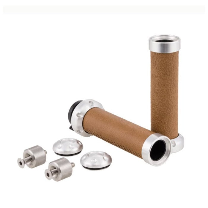 LUXURY LEATHER HANDGRIPS PAIR VESPA PRIMAVERA SPRINT