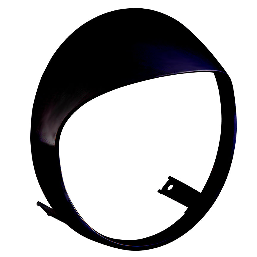 HEADLIGHT RIM VISOR GLOSSY BLACK VESPA GTS SUPER TECH 300 HPE HPE2 GTS310