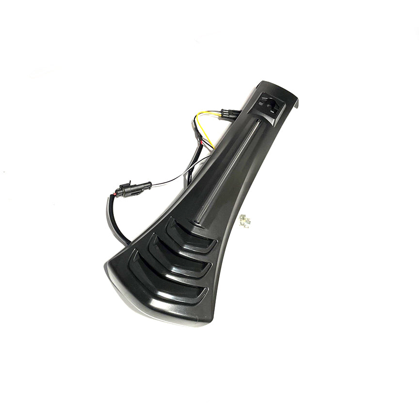 LED STEERING COLUMN/HORN COVER VESPA GTS HPE MATTE BLACK PLASTIC W/LED RUNNING LIGHT