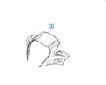 MATTE BLACK N12 FRONT HANDLEBARS COVER PIAGGIO BV400